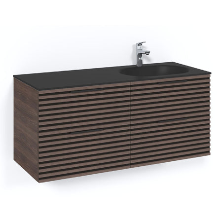 Macro Design CROWN Stripe Servantskap 4-skuff med Venstre Glasservant 120cm