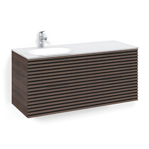 Macro Design CROWN Stripe Servantskap 4-skuff med Venstre Glasservant 120cm