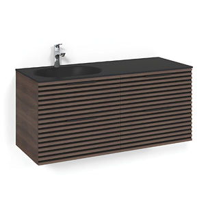 Macro Design CROWN Stripe Servantskap 4-skuff med Venstre Glasservant 120cm
