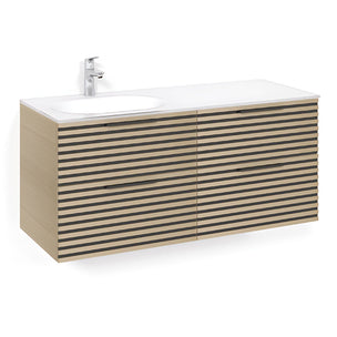 Macro Design CROWN Stripe Servantskap 4-skuff med Venstre Glasservant 120cm