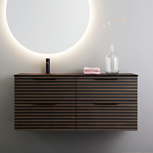 Macro Design CROWN Stripe Servantskap 4-skuff med Venstre Glasservant 120cm