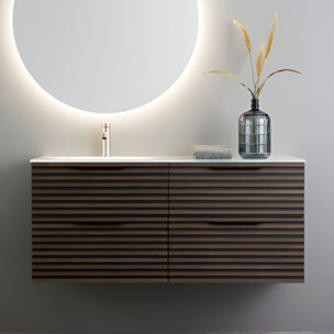 Macro Design CROWN Stripe Servantskap 4-skuff med Venstre Glasservant 120cm
