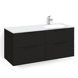 Macro Design CROWN Stripe Servantskap 4-skuff med Venstre Glasservant 120cm