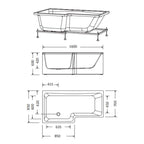 Macro Design Divine Badekar med Spirit Dusjvegger