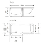 Macro Design Divine Badekar Endepanel