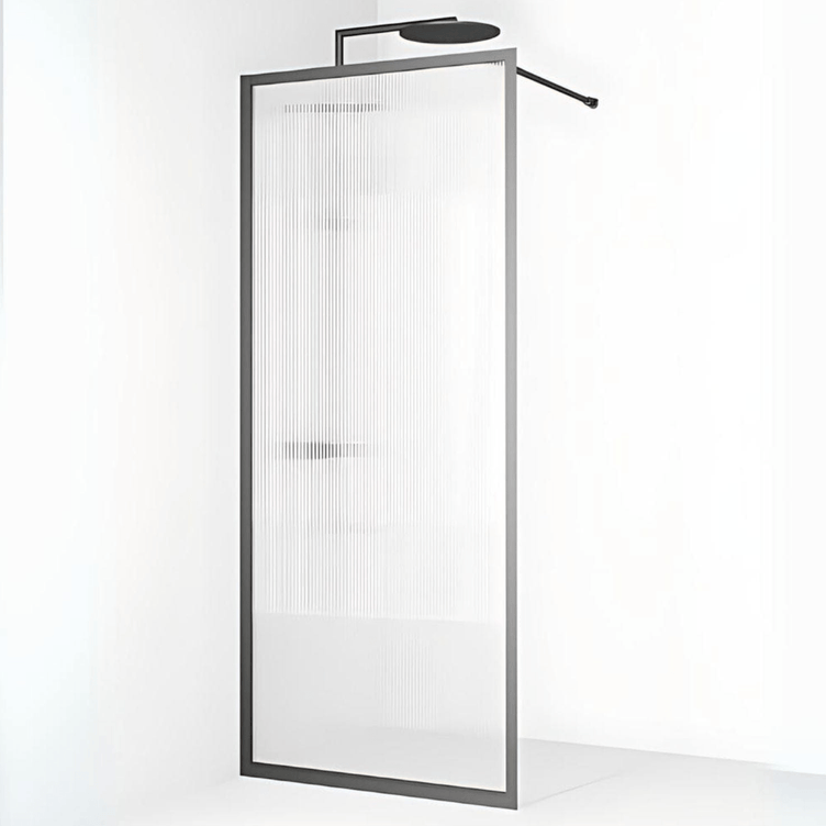 Macro Design Empire Dusj Skjermvegg Fast med Gunmetal profil