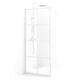 Macro Design Empire Dusj Skjermvegg Fast - med Hvit matt profil Hvit / 75cm / Klart glass med sprosser Macro Design Dusjvegg BUN-DESK75SVKL