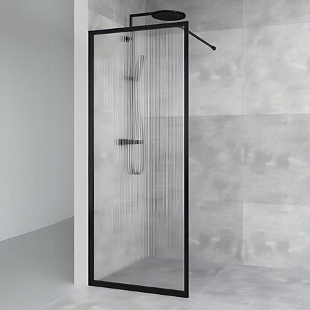 Macro Design Empire Dusj Skjermvegg Fast med Gunmetal profil