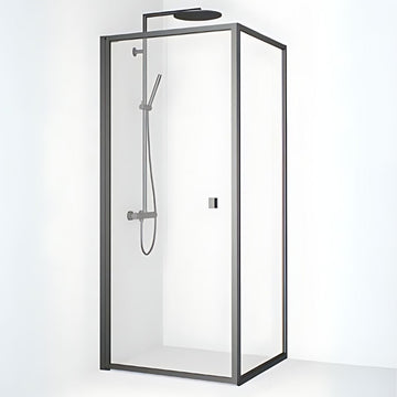 Macro Design Empire Swing Dusjhjørne med Gunmetal profil