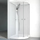 Macro Design FLOW Semi Dusjkabinett Standard Hvit / 71x91cm / Klart glass Macro Design Dusjkabinett BUN-DKFSUB79VKL