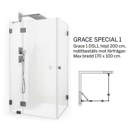 Macro Design Grace Dusjhjørne Spesial 1 Måltilpasset