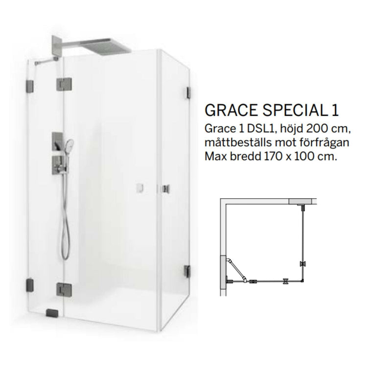 Macro Design Grace Dusjhjørne Spesial 1 Måltilpasset