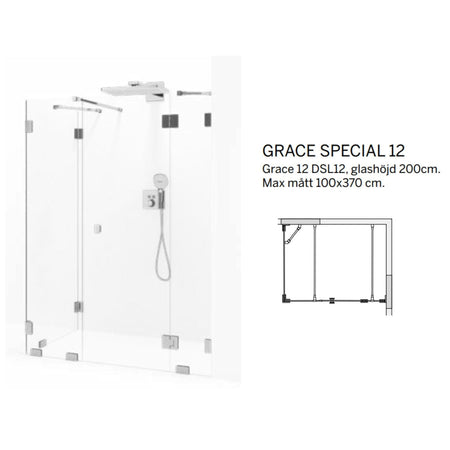 Macro Design Grace Dusjhjørne Spesial 12 Måltilpasset