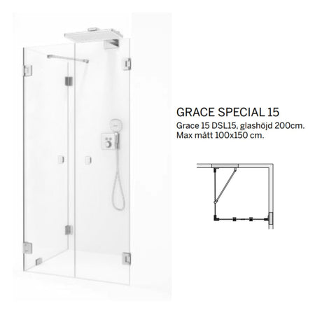 Macro Design Grace Dusjhjørne Spesial 15 Måltilpasset
