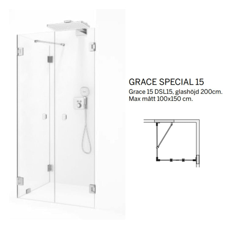 Macro Design Grace Dusjhjørne Spesial 15 Måltilpasset
