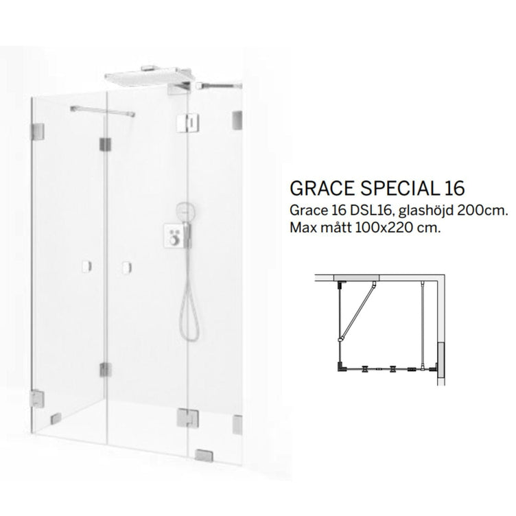 Macro Design Grace Dusjhjørne Spesial 16 Måltilpasset