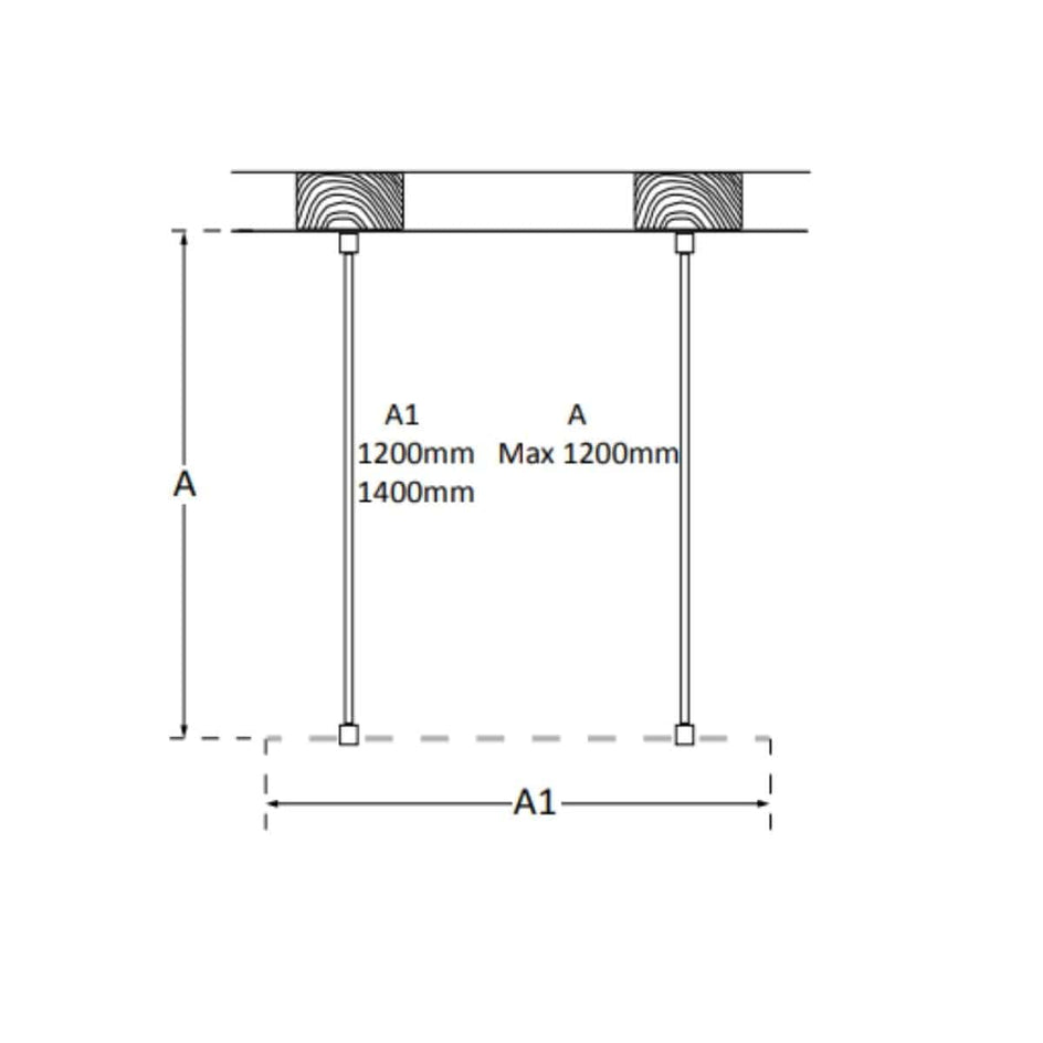 Macro Design Grace Dusjvegg Walk In Shower B120-140cm Macro Design Dusjvegg