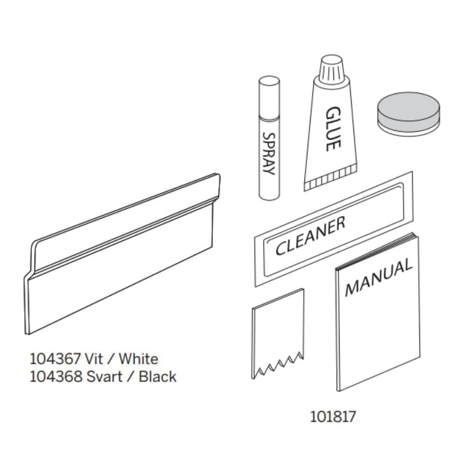 Macro Design Ledge og Loop Limsett til dusjhylle Macro Design Silikon og lim