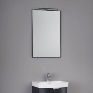 Macro Design T-LED firkantet speil med lys (ramme)