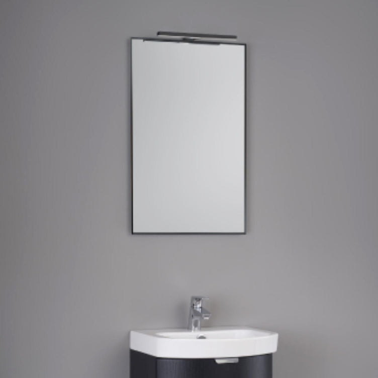 Macro Design T-LED firkantet speil med lys (ramme)
