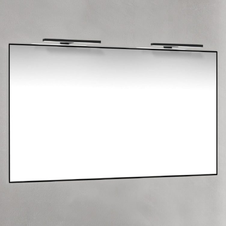 Macro Design T-LED firkantet speil med lys (ramme)