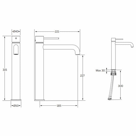 Macro Design RENO Høy Servantbatteri