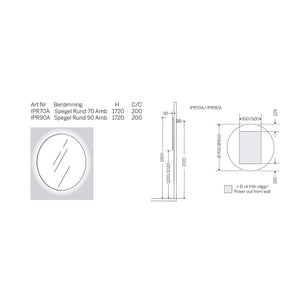 Macro Design AMBILIGHT rundt speil (backlight)
