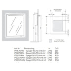 Macro Design AMBILIGHT speil med innfelt lys (front/baklys)