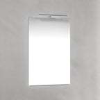 Macro Design T-LED firkantet speil med lys (topplys)