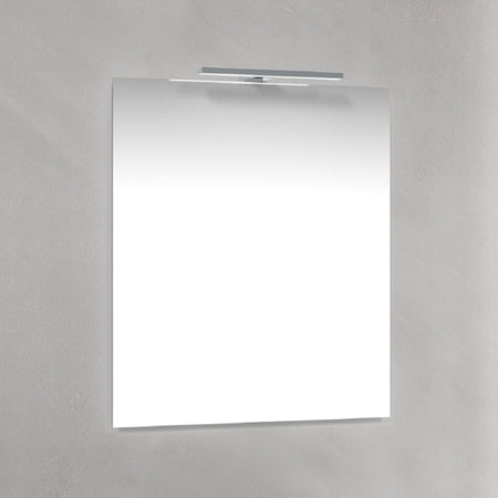 Macro Design T-LED firkantet speil med lys (topplys)
