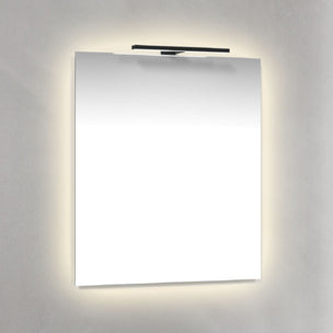 Macro Design AMBILIGHT T-LED firkantet speil med lys (topp/baklys)