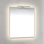 Macro Design AMBILIGHT T-LED firkantet speil med lys (krom ramme)