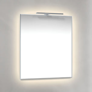 Macro Design AMBILIGHT T-LED firkantet speil med lys (krom ramme)