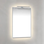 Macro Design AMBILIGHT T-LED firkantet speil med lys (krom ramme)