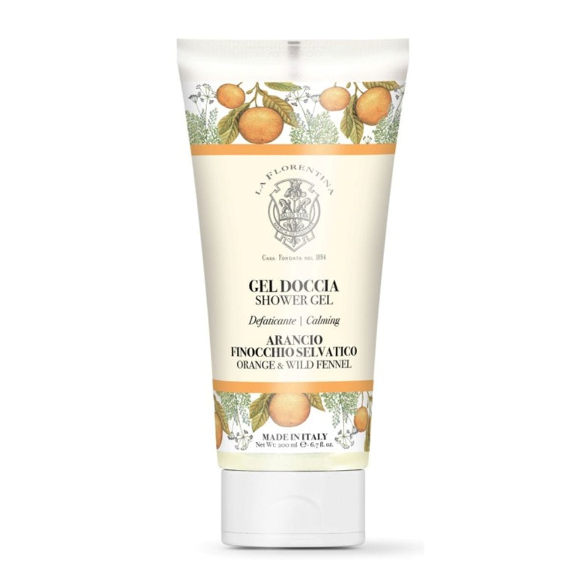 Mario Fissi Dusjgele 200ml Orange wild fennel Bad.no Dusjgele TER-MF601128