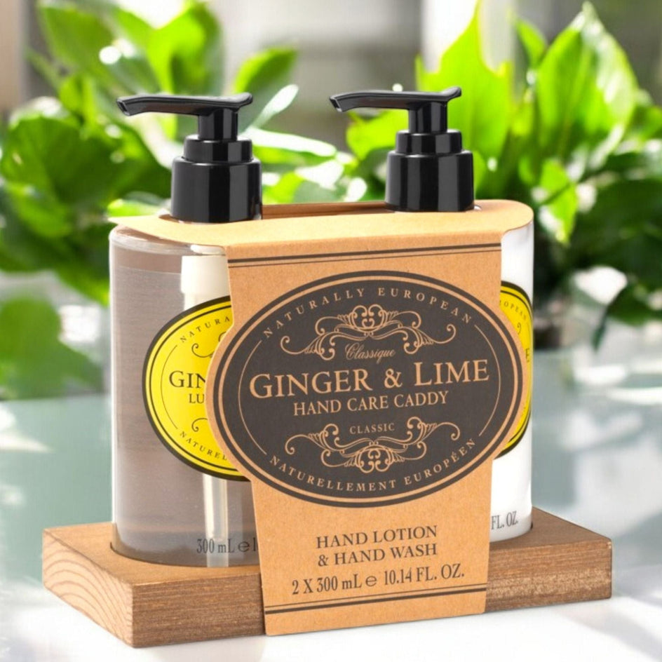 Naturally European Hand Care Caddy Sett - 2x300ml Terrigeno