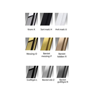 Novellini N180 F Sidefastfelt for Inlinea hjørne