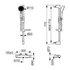 Oras Aurelia 4769 Dusjbatteri + Dusjsett