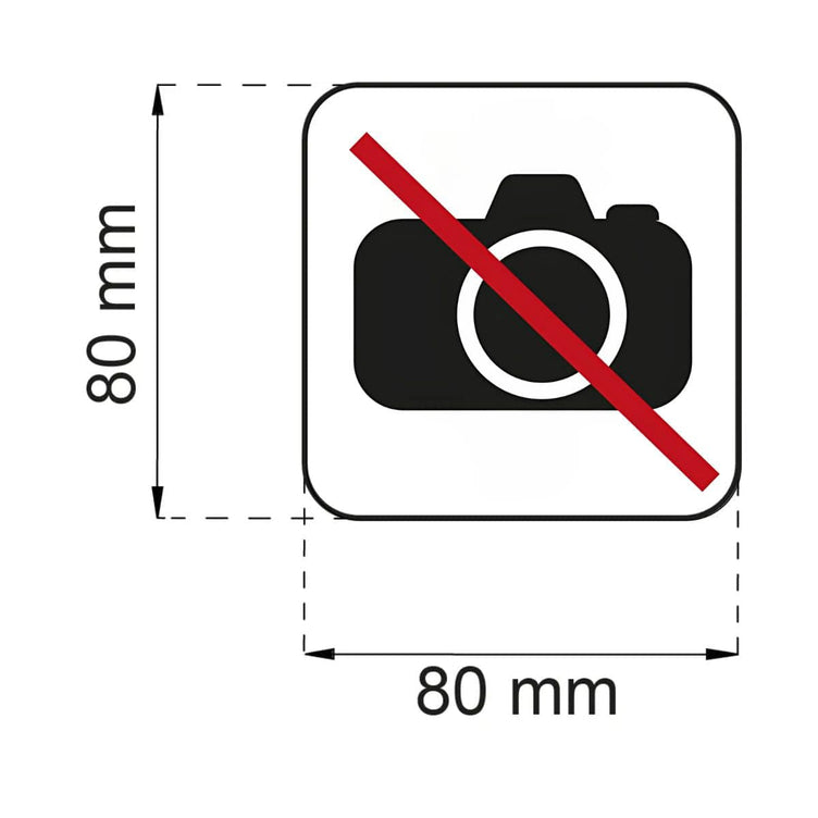 OUTLET: Habo Fotoforbud Vinyl Skilt