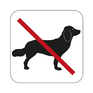 OUTLET: Habo Hundeforbud Vinyl Skilt