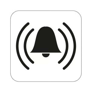 OUTLET: Habo Skilt Alarm 80x80 Selvklebende Vinyl