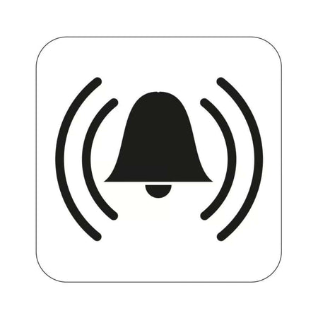 OUTLET: Habo Skilt Alarm 80x80 Selvklebende Vinyl