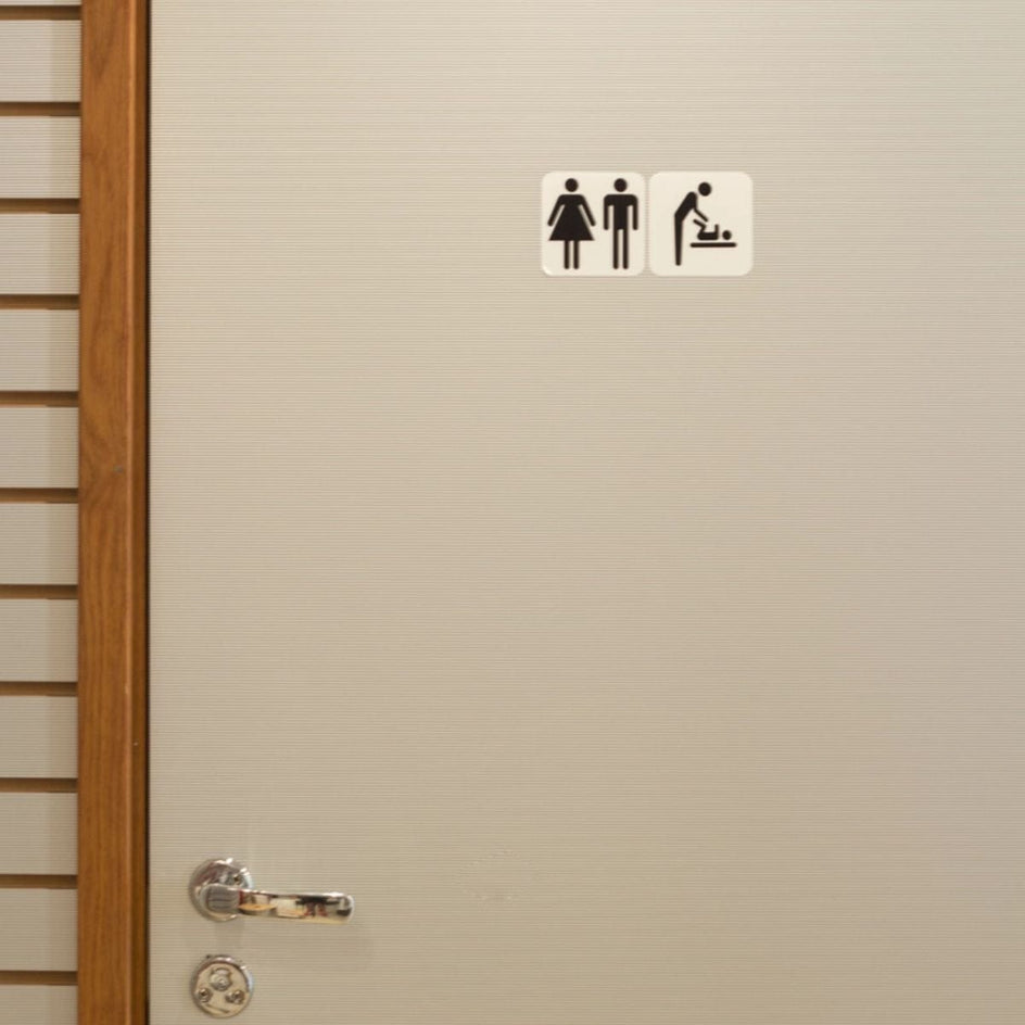 OUTLET: Habo Stellerom Vinyl Skilt Habo Toalettskilt UTG-16916