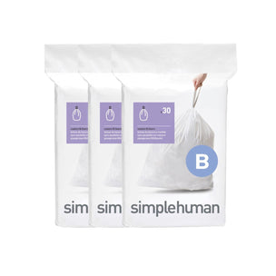 OUTLET: Simplehuman Avfallspose B 30stk 6L