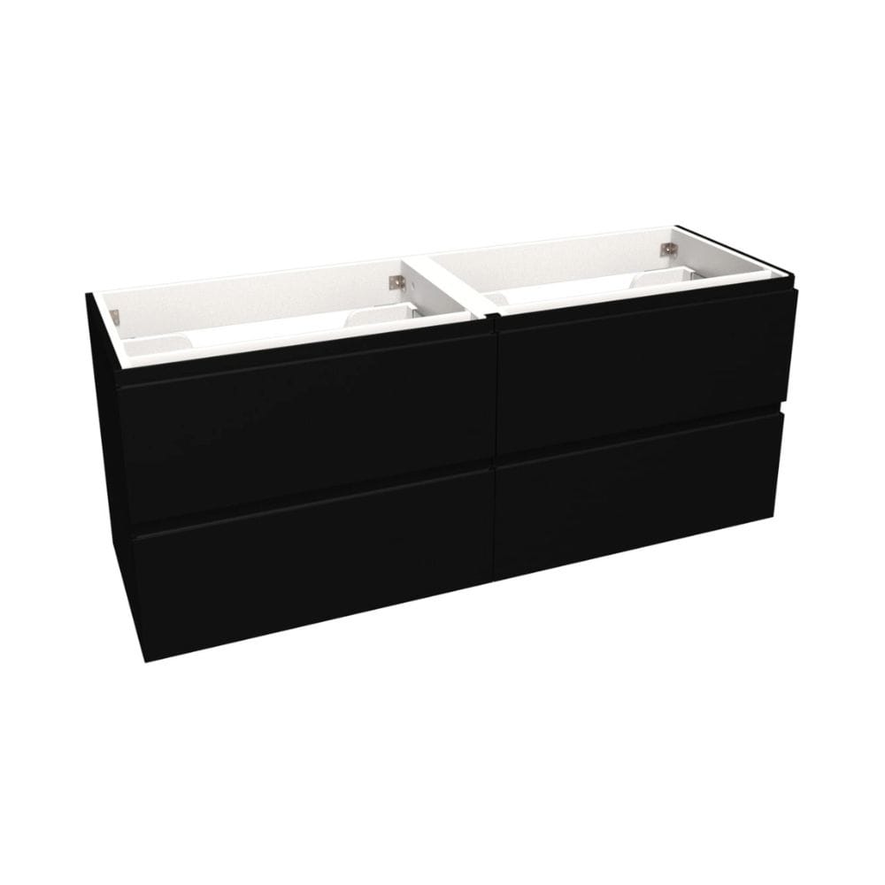 OUTLET: Vikingbad MIE Fingergrep Servantskap Svart matt / 140cm VikingBad Servantskap UTG-121051