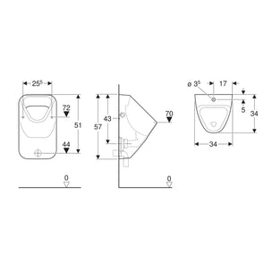 Porsgrund 300 Basic Urinal