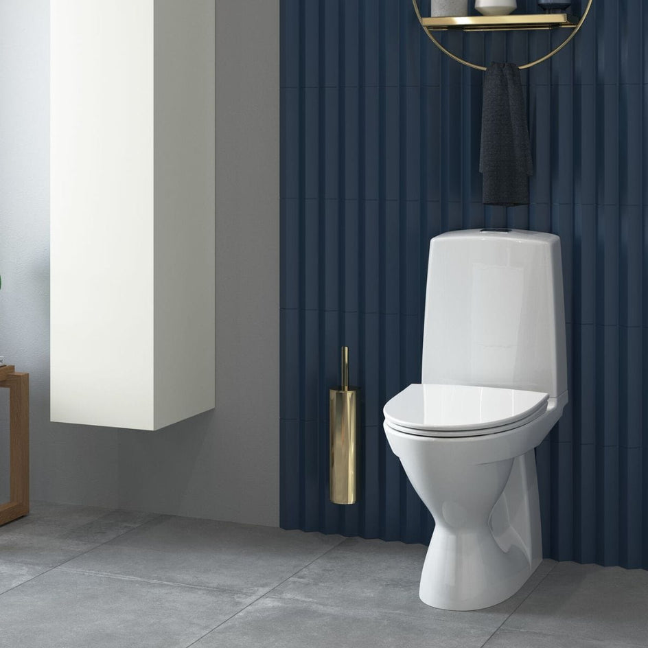 Porsgrund Glow 61 Toalett Rimfree Hvit / Dobbel Porsgrund Gulvstående toalett GRO-6002897