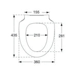 Pressalit 956 Toalettsete