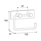 Pressalit Choice Toalettrullholder med veskeplate
