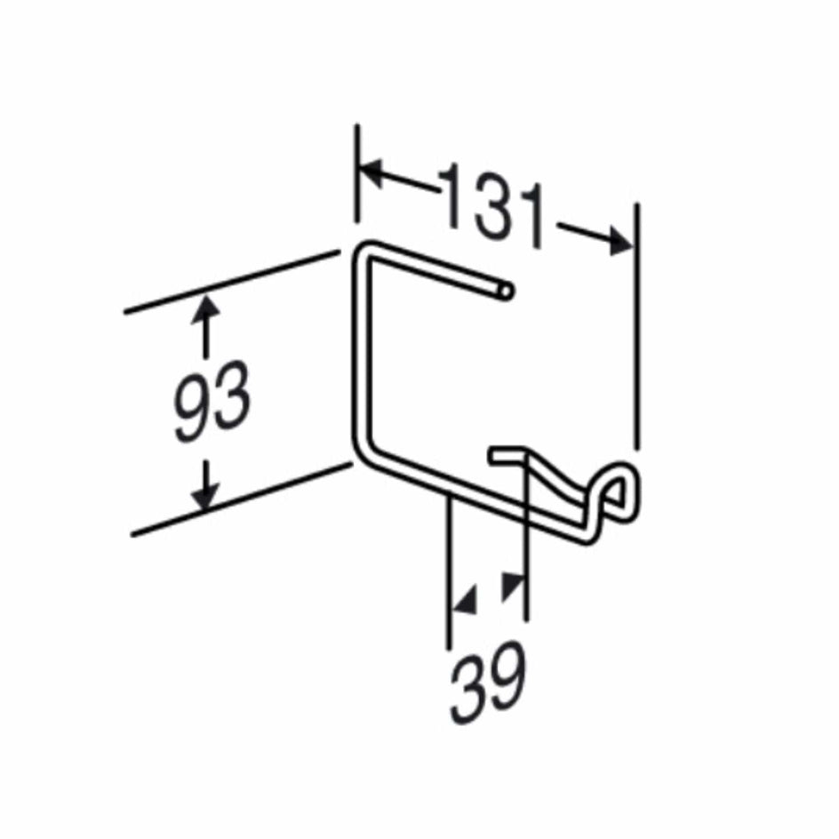 Pressalit TMA Papirholder Hvit Pressalit Tilbehør toalett GRO-6191655